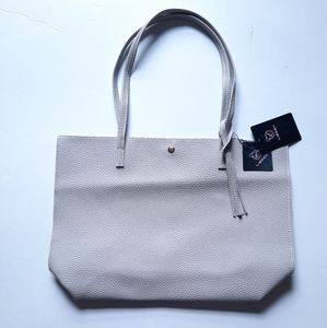 Lieseh Gray Tassel Detail Tote Bag